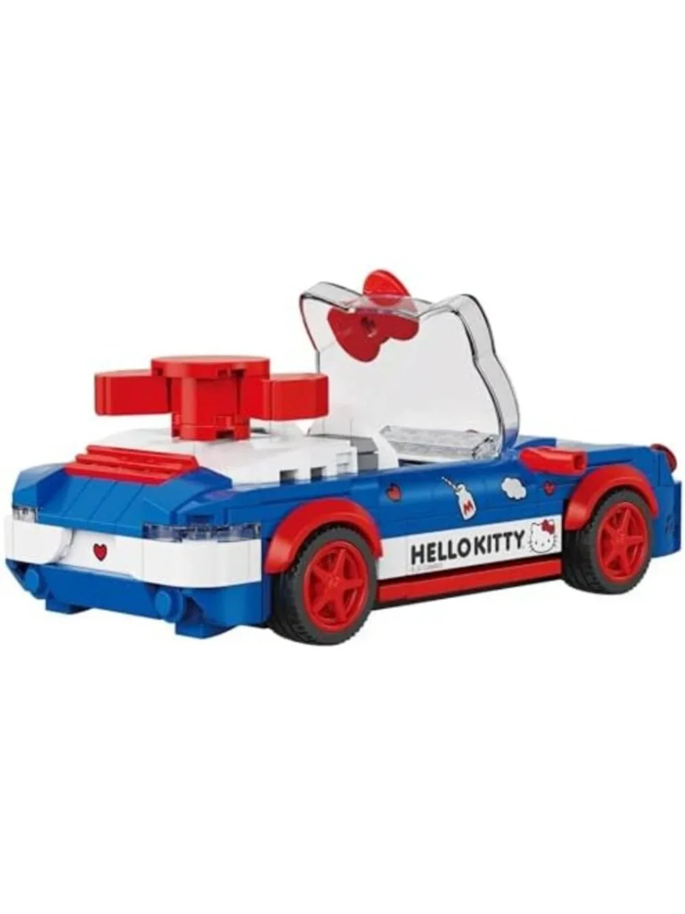Hello Kitty Convertible Car Building Set - 294-Piece Colorful Brick Kit with